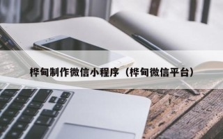 东明桦甸制作微信小程序（桦甸微信平台）